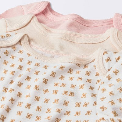  Baby Girls' 3pk Modal Bodysuit - Cloud Island™ Pink