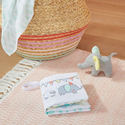  Baby Book And Plush Elephant - Cloud Island™