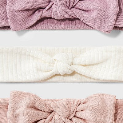  Baby 3pk Headwrap - Cloud Island™ Pink