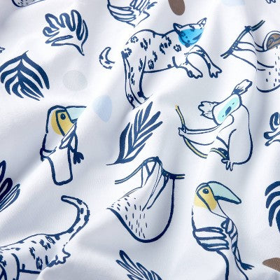  Fitted Crib Sheet Gone Wild - Cloud Island™ Navy