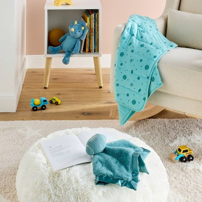  Rayon From Bamboo Jersey Quilted Blanket - Sports - Teal - Cloud Island™