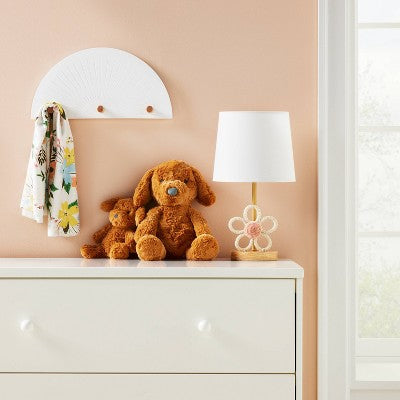  Wall Mounted Hook Rail - White And Natural - Cloud Island™