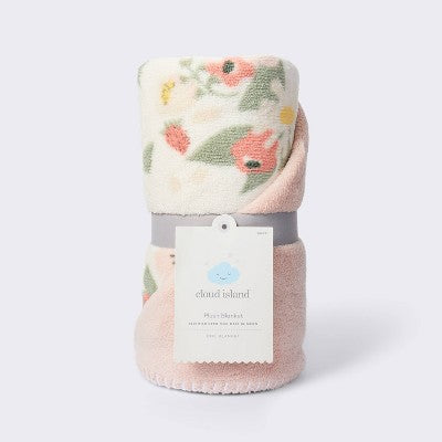  Plush Baby Blanket - Floral - Cloud Island™