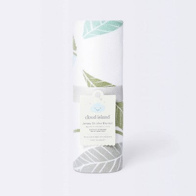  Brushed Jersey Stroller Blanket Blooms - Cloud Island™ Pink/Green