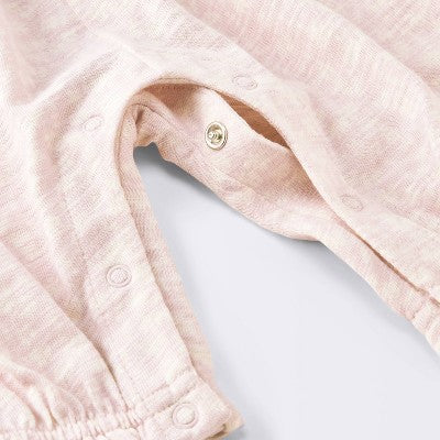  Baby Girls' Floral Modal Jersey Long Legged Romper - Cloud Island™ Pink