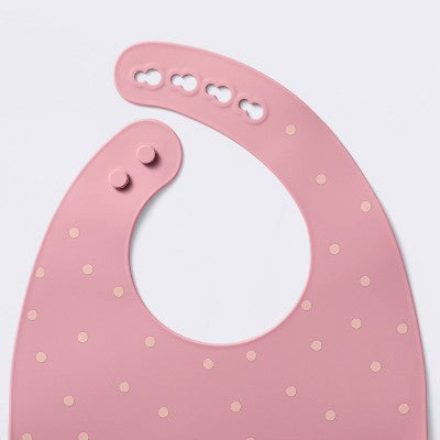  Silicone Bibs - 2pk - Flowers/Dots - Cloud Island™