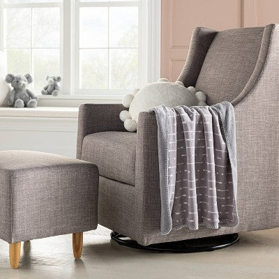  Plush Baby Blanket - Gray Arrows - Cloud Island™