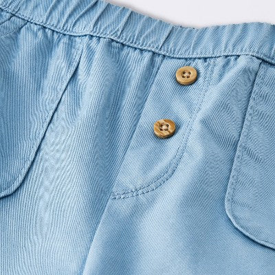  Baby Boys' Flannel Button-Down Top & Pants Set - Cloud Island™ Blue