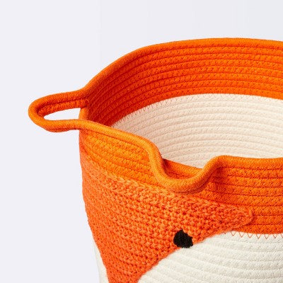  Coiled Rope Storage Bin Large Fox - Cloud Island™