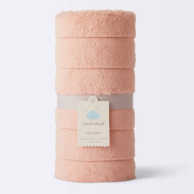 Faux Fur With Channel Craving Baby Blanket - Cloud Island™ - Pink