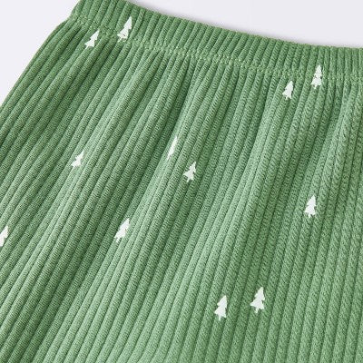  Baby Boys' 2pc Wide Ribbed Top & Bottom Set - Cloud Island™ Green
