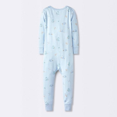  Toddler Boys' Smooth Jersey Snug Fit Union Suit - Cloud Island™ Blue
