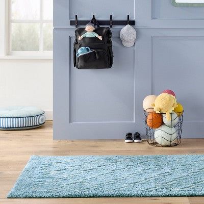  4'x6' Area Rug - Zig Zag/Blue - Cloud Island™