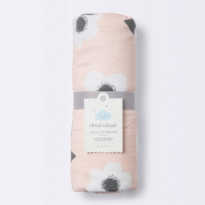  Jersey Knit Reversible Baby Blanket Floral - Cloud Island™ - Pink