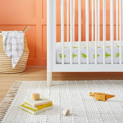  Fitted Crib Sheet Cactus - Cloud Island™ - White