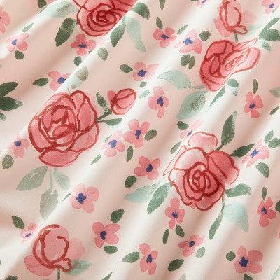  Cotton Fitted Crib Sheet - Large Floral Blooms - Cloud Island™