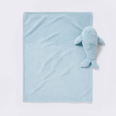  Plush Blanket With Soft Toy - Whale - Cloud Island™