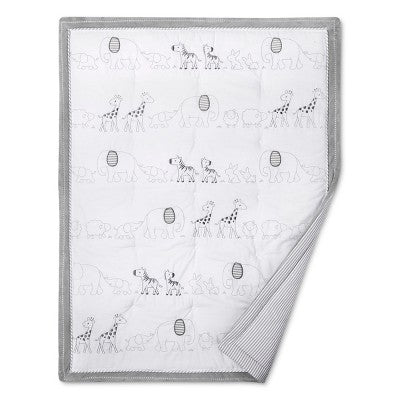  Crib Bedding Set Two By Two 4pc - Cloud Island™ Gray