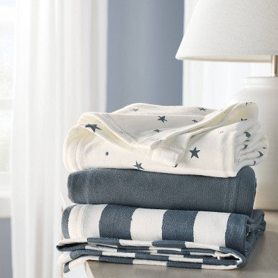  Jersey Swaddle Baby Blanket - Gray - 3pk - Cloud Island™