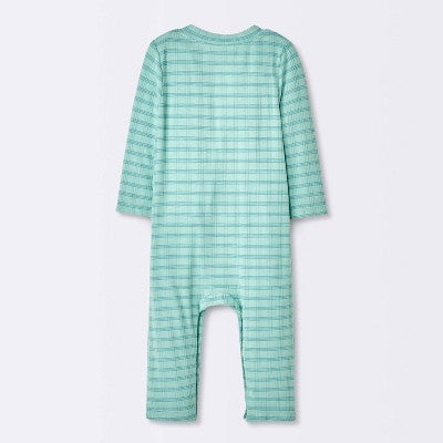  Baby Boys' Jacquard Checkered Romper & Hat - Cloud Island™ Blue