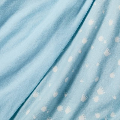  Fitted Jersey Play Yard Crib Sheet Dino-snore - Light Blue - 2pk - Cloud Island™