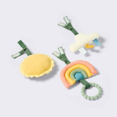  Wood Play Gym + Hanging Toys Set - Cloud Island™