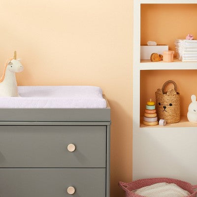  Changing Pad Cover Pink Leaves - Cloud Island™ Pink