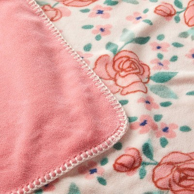  Plush Baby Blanket - Floral Blooms - Cloud Island™