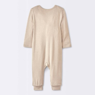  Baby 2pk Leaf So Very Soft Modal Blend Romper - Cloud Island™ Cream