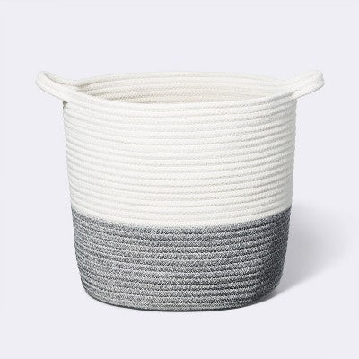  Coiled Rope Bin With Color Band - Cloud Island™
