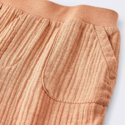  Baby Boys' Rust Striped Pocket T-Shirt & Shorts Set - Cloud Island™ Brown