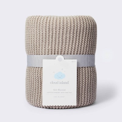  Knit Baby Blanket - Gray - Cloud Island™