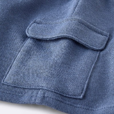  Baby Boys' 2pc Fox Striped Polo Shorts Set - Cloud Island™ Navy Blue