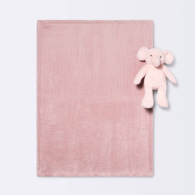  Plush Blanket With Soft Toy - Cloud Island™ Pink Elephant