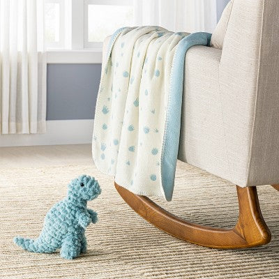  Plush Baby Blanket - Dinosaur Footprint - Cloud Island™