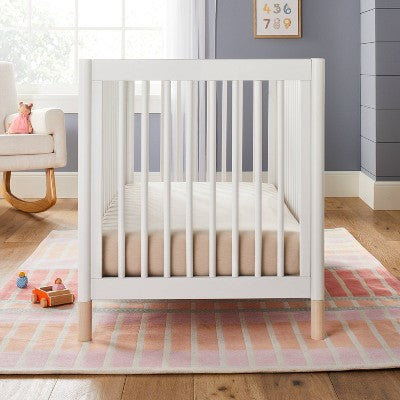  Polyester Rayon Fitted Crib Sheet - Stone - Cloud Island™