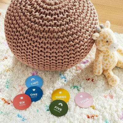  Round Monthly Milestone Cards - Cloud Island™