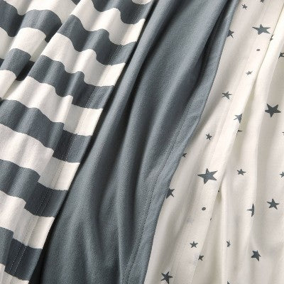  Jersey Swaddle Baby Blanket - Gray - 3pk - Cloud Island™