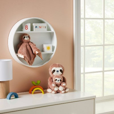  Brown Sloth Plush Animal With Mini Plush - 2pk - Cloud Island™