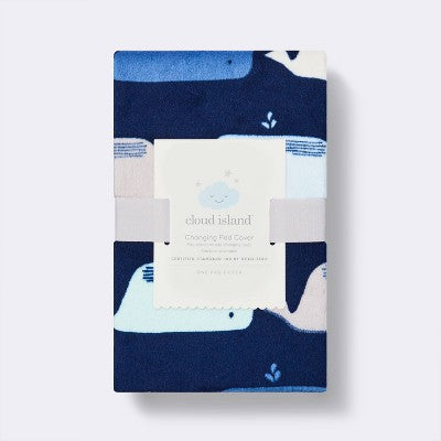  Plush Changing Pad Cover By The Sea - Cloud Island™ - Navy