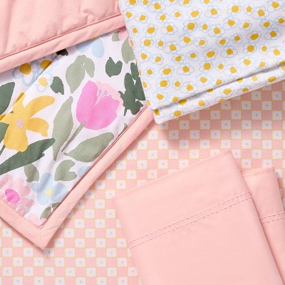  Crib Bedding Set - Painterly Floral - 4pc - Cloud Island™