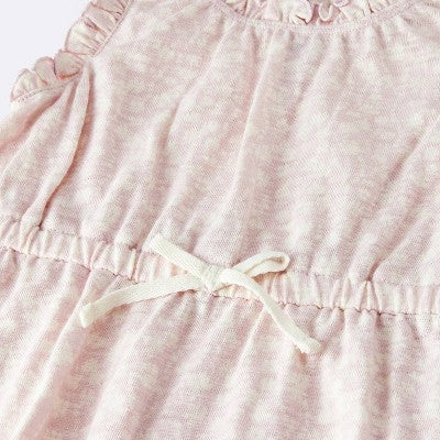  Baby Girls' Floral Printed Dress - Cloud Island™ Cream