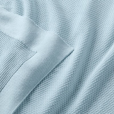  Seed Stitch Sweater Knit Baby Blanket - Light Blue - Cloud Island™