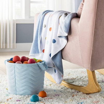  Plush Baby Blanket - Multi Dot - Cloud Island™