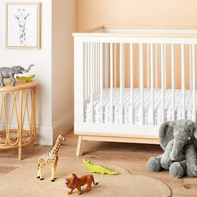  Fitted Crib Sheet I Love You - Cloud Island™ White/Gray