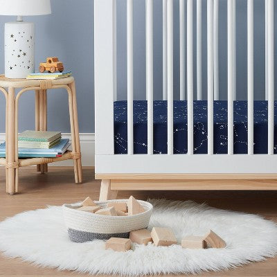  Fitted Crib Sheet Constellation - Cloud Island™ Navy
