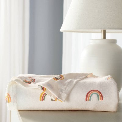 Polyester Rayon Jersey Swaddle - Cloud Island™ Rainbows