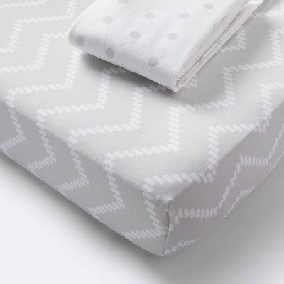  Crib Bedding Set - Gray - 4pc - Cloud Island™