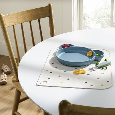  Silicone Dining Plate - Blue Bear - Cloud Island™