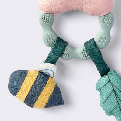  Handheld Plush Rattle Baby Toy - Flower - Cloud Island™